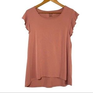 Gillian & O’Malley Womens Flutter Sleeve Top Size Medium New NWT